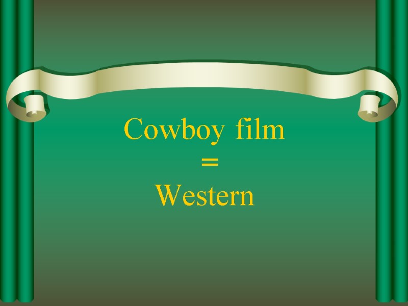 Cowboy film Western =